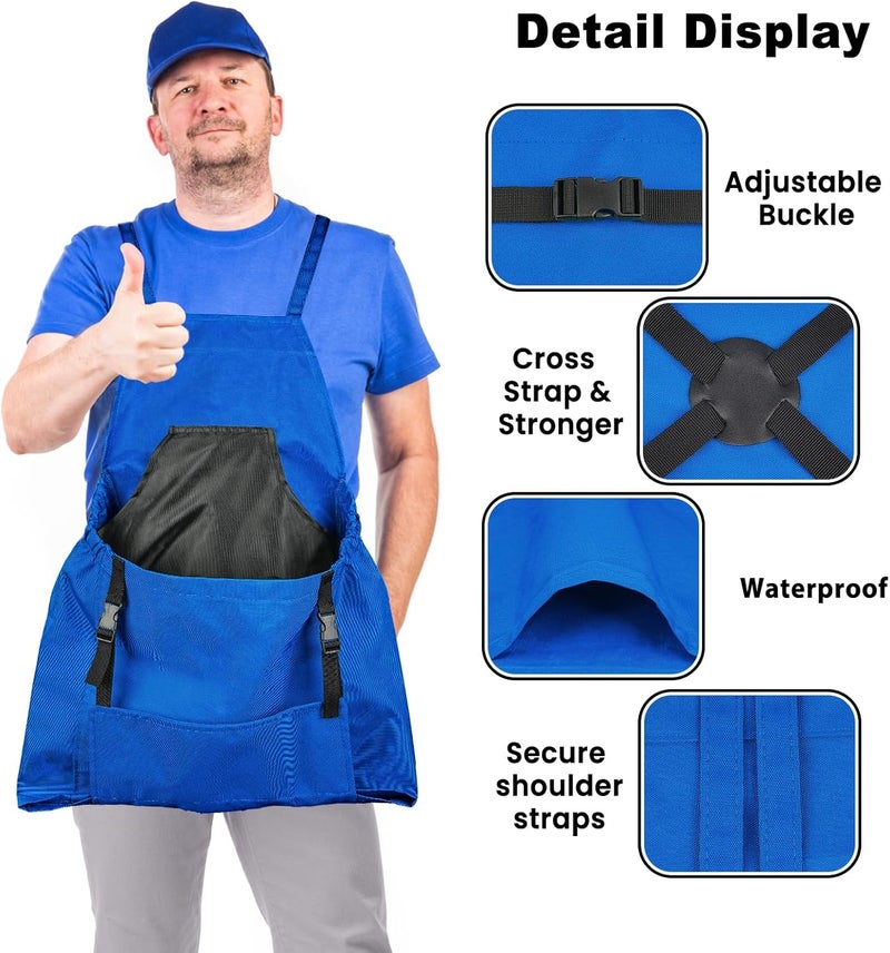 Talkson Gardening Apron, Garden Apron with Quick Release Pockets,Water Resistant Oxford with Adjustment Cross Strap,Farm Work - Image 3